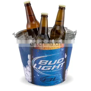 Cheap Copper Colored Galvanized Metal Ash Ice Buckets thumbnail-4