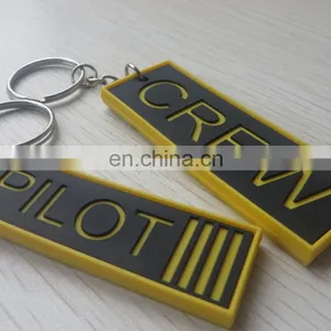 Custom 3d Soft Logo Pvc Key Chain Ring Holder thumbnail-6