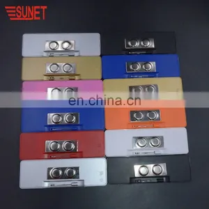 2018 SUNJET Pet Led Blinking Tag Led Scrolling Name Badge Shenzhen Silver Military Badge thumbnail-4