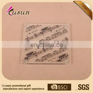 Cute Good Quality Logo Branded Promotional Acrylic Coasters thumbnail-6