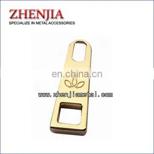 Metal Zipper Puller for Handbags and Garments Engraved With Customer's Logo thumbnail-1