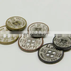 High Quality Sewing Four Holes Button Metal Button for Coat thumbnail-2