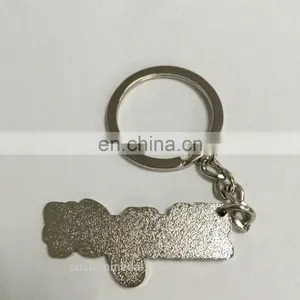 Custom Metal Key Chain With Customized Logo in Silver Finish and Colors Attached With Lobster Clasp thumbnail-5