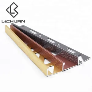Box Square Edge Tile Trim Polished Aluminum Strip thumbnail-1