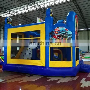 Ice and Snow World Inflatable Jump and Slide Bouncer Castle ,Inflatable Printing Cartoon Bouncer For Commercial thumbnail-6