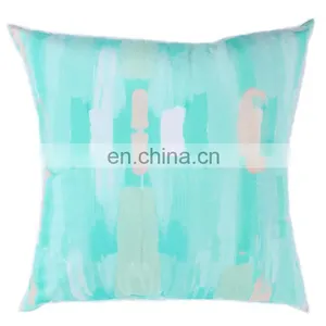 Square Decorative Polyester Velvet Ink Painting Cushion Covers Pillowcases Cojines Decorativos thumbnail-1