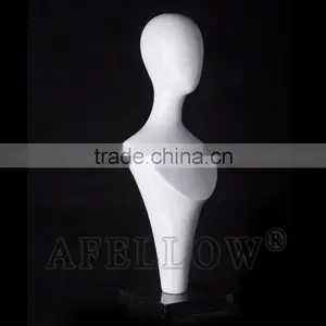 Fiberglass Egg Head Woman Mannequin,Female Head Mannequin,Cheap White Head,Dispaly Jewelry/ Hat /scarf/wig H1054 thumbnail-1