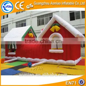 Hot Sale Red Inflatable House Inflatable Christmas Santa House thumbnail-1