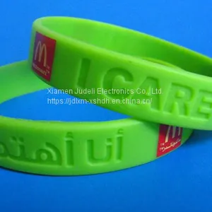 Color Segmented Silicone WristBand thumbnail-5
