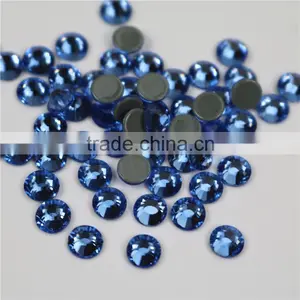 Wholesale Light Blue Sapphire Flatback Hotfix Rhinestones Crystals thumbnail-1