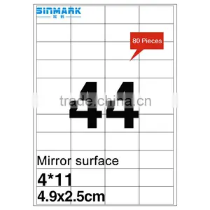 SINMARK 4.9*2.5cm Mirror Surface Color a4 Size Sticker Paper thumbnail-1