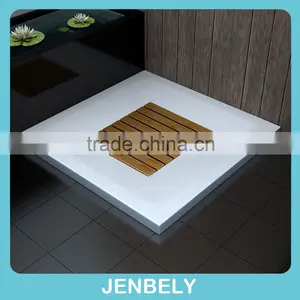 Shower Tray With Wooden Board in the Middle thumbnail-2