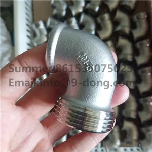 SS304 Stainless Steel Sanitary 90 Degree Bend Fittings Elbow thumbnail-3