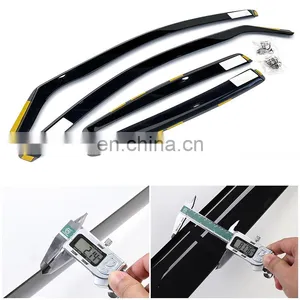 4pcs Auto Parts Window Door Visor Weather Shield for Universal Car thumbnail-3