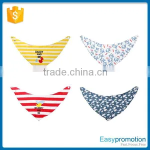 Packed as 4pcs/set -100%cotton Print Pattern Baby Bandana Bibs thumbnail-1