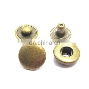 Custom 15mm Brass Spring Snap Clip Button for Leather, Jeans thumbnail-1