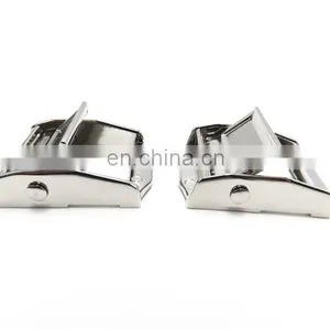 Hot Selling Safty 25mm Duty Metal Black Ratchet Trimming Cam Lock Buckle For Bag thumbnail-2