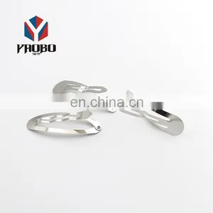 Fashion High Quality Metal Oval Hair Snap Clip thumbnail-1