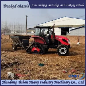 1404 Tractor Modified With Rubber Track and Half Chain Track Without Sinking Car Anti Slip thumbnail-1
