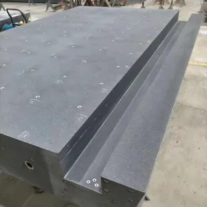 High Precision Marble Mechanical Components Machine Bed Base Guide Beam Threaded Gantry Drilling Processing Customization thumbnail-4