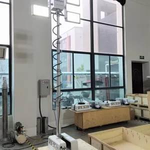 4×150W LED Light Tower With LED Rescue Light and Pneumatic Mast Emergency Telescopic Roof Mounted Pole thumbnail-1