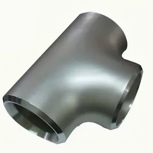 Stainless Steel Sanitary Welded Reducing Long 12inch Sch40 Straight Pipe Fittings Equal Cutback Tee thumbnail-2