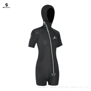 Front Slanting Zip Suit Elastic Diving Surfsuit Board Short Wetsuit Neoprene thumbnail-1