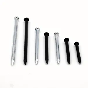 Electro-Galvanized Black Steel Nails - 14-20 Gauge for Drywall Installation thumbnail-5