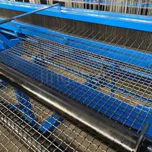 Semi Automatic Crimped Wire Mesh Metal Sieve Net Vibrating Screen Weaving Machine With Factory Price thumbnail-1