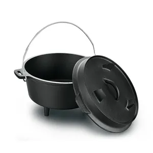 OEM Pre-Seasoned Cast Iron Skillet 20cm Frying Pan Factory Direct thumbnail-2