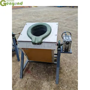 10kg 20kg 50kg 100kg 150kg 200kg 300kg 500kg Small Induction Melting Furnace for Copper/Aluminum/Steel/Iron thumbnail-1