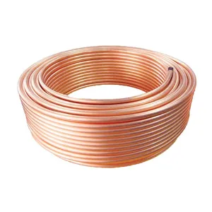 EN 1057 R220 R250 R290 Copper Tube Plumbing Heating Sanitary Seamless Copper Pipe thumbnail-1