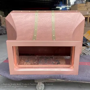 Pure Copper Range Hood Cover, Supplying Pure Handcrafted Kitchen Copper Range Hoods in Various Specifications and Types thumbnail-4