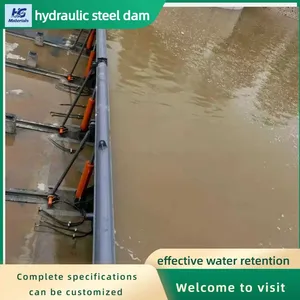 River Sediment Removal Hydraulic Flip Dam Adjustable Overflow Dam For River Channel Dredging Project thumbnail-4