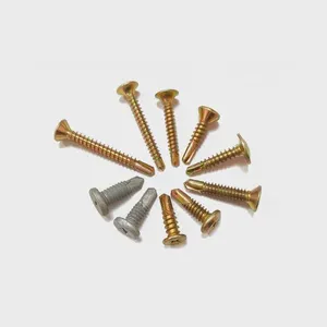 C1022A Carbon Steel Tek Screws Hex Head With EPDM Washer Yellow Zinc for Metal Roofing No Snapping Full Sizes Available thumbnail-3