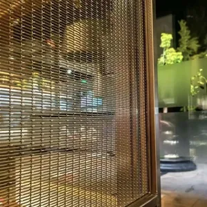 Decorative Corrugated Embossed Wire Mesh for Metal Partition Walls thumbnail-2