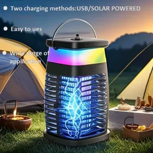 New Design Portable Rechargeable Electric Mosquito Zapper Light Mosquito Repeller thumbnail-2