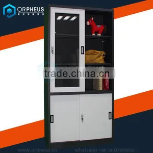 Metal File Cabinet With Glass Door Design Teenage Wordrobe Furniture Detachable Filing Cabinet Cupboard thumbnail-1