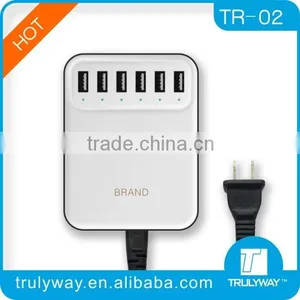Trulyway TR-02 6 Ports Design Simple Design Desktop-USB Charge thumbnail-1
