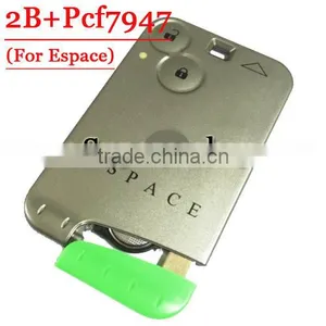 Best Quality 2 Button Remote Card PCF7947 Chip For Renault Espace 433MHZ thumbnail-1