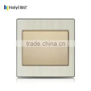 BS Standard Aluminum Metal Panel 2 Gang 13A Switch and Socket /electrical Switched Socket /wall Light Switch Quality Choice thumbnail-4