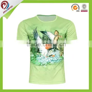 2015 Wholesale 100% Polyester Cheap Plain Custom T-shirt Men thumbnail-1