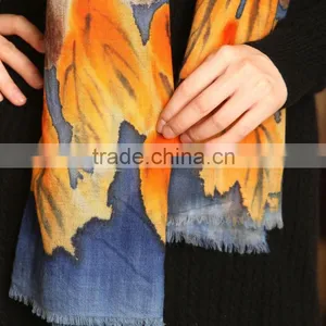 Western Style Women Cashmere Silk Scarf thumbnail-5
