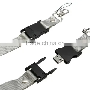 Cheap Silver Gray Usb Flash Drive Lanyard Keychain thumbnail-1