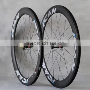T700 Carbon Road Wheels 27mm Width Carbon Clincher Road Wheels 56C thumbnail-1