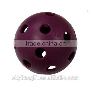 PP/PE/EVA Plastic Sports Ball, Wiffle Sports Ball With Hole for Promotional thumbnail-4