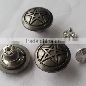 Zinc Alloy Material Cap Jeans Button for Jeans -- JB1412007 thumbnail-4