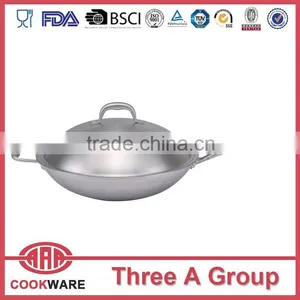 China Product Tri-ply Wok for Gas Burner thumbnail-1
