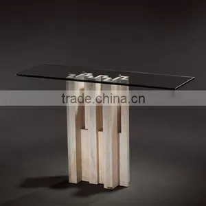 Hot Sale Travertine Natural Stone Table,console Table of Living Room Furniture thumbnail-1