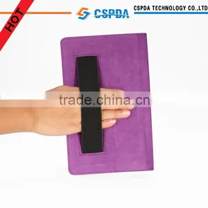 For New Google Nexus 7 2 Purple Back Stand Case Cover , Hand Strap With Pen Slots thumbnail-1